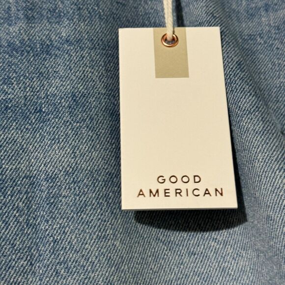 Good American Good Classic Jeans New – Hi-Rise Skinnyish Fit Distressed Size 15 - Picture 6 of 12